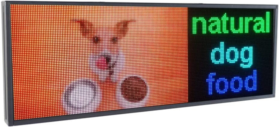 Dış Mekan LED Pencere İşaretlerini Gösteren Grafik Metni Dijital P5 RGB