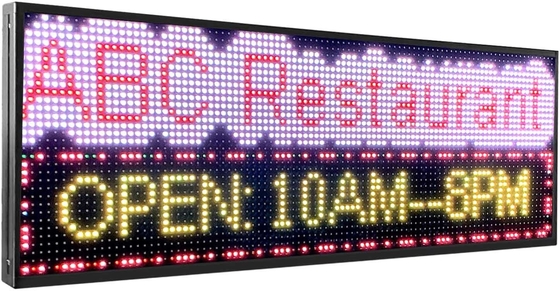 Süpermarket Restoran Açık Hava Dijital Reklam Panosu P10 Programlanabilir