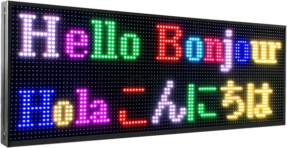 Açık Dijital LED Programlanabilir İşaretler P10 RGB Metin Görüntüsü İçin Tam Renkli