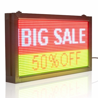 5000cd/m2 Programlanabilir Kayan LED İşaretler P10 Mağaza Reklamı İçin AÇIK