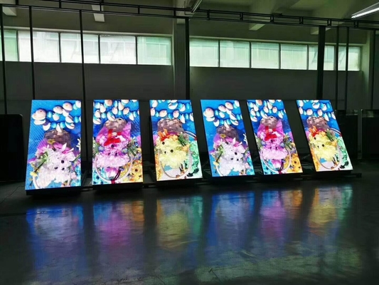 P6 LED Modül Dış Mekan RGB Tam Renkli Video Duvar, Ön Servis Alüminyum Dolaplı