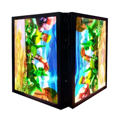 Önden Açılır Alüminyum Dolaplı P5 RGB LED Ekran Gösteren Çift Taraflı