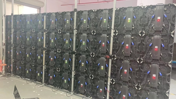 İş Düzeltme Kurulumu P3.91 İç Mekan LED Ekran Kiralama 500X500mm Alüminyum Kabin