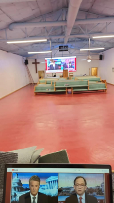 İçerideki Yüksek Rahatlatma Kilise LED Ekranı P3.076 Ölçme Alüminyum Kabineti