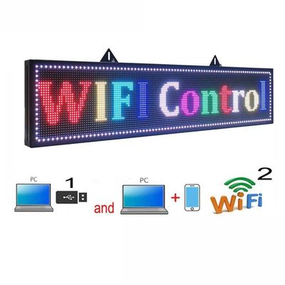 SMD3535 Tam Renkli Led Metin Ekran Kartı 16*160cm Araba Pencere Mesaj Ekranı