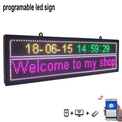 P10 Dış Mekan Led Mesaj Tabelaları, 52x14inch Kayan Led Araba Tabelası