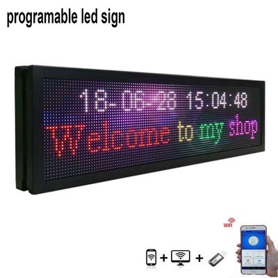 SMD3535 Programlanabilir Açık Wifi LED İşareti 5000mcd araba penceresi için led işareti