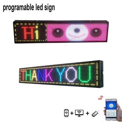 Kablosuz USB P5 Taksi mesajı LED Pencere Ekran İşaretleri Tam Renkli RGB Programlanabilir