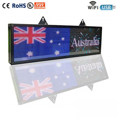 Açık 220V LED Kayan Ekran Kartı P5 Araba Arka Penceresi İçin Led Burcu