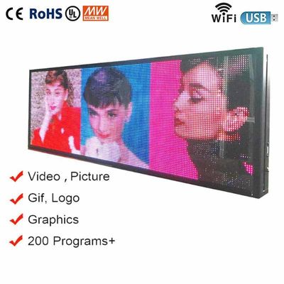 P10 P5 RGB Tam Renkli LED Pencere Vitrinleri, Mağaza Pencereleri Reklamcılığı İçin