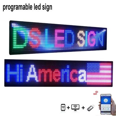 7 Renkli Programlanabilir Led Ekran Kartı USB WiFi Araba Pencere Led Ekran