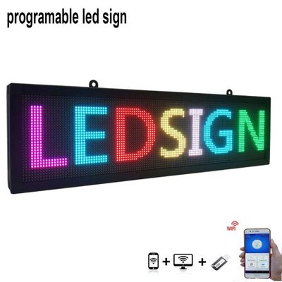 Açık 220V LED Kayan Ekran Kartı P5 Araba Arka Penceresi İçin Led Burcu