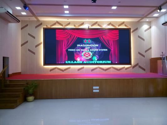 128 * 256mm İç Mekan Sabit LED Ekran, P2RGB HD LED Video duvarı