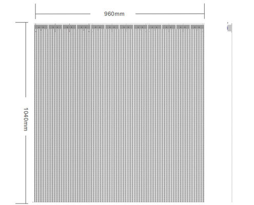 SMD2121 LED Şeffaf Ekran, P6.5mm LED Panelden Görün