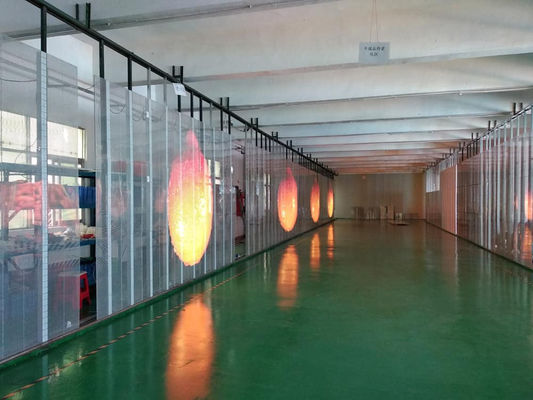 P10.4 Şeffaf Cam LED Ekran Vitrin İçin Süper İnce