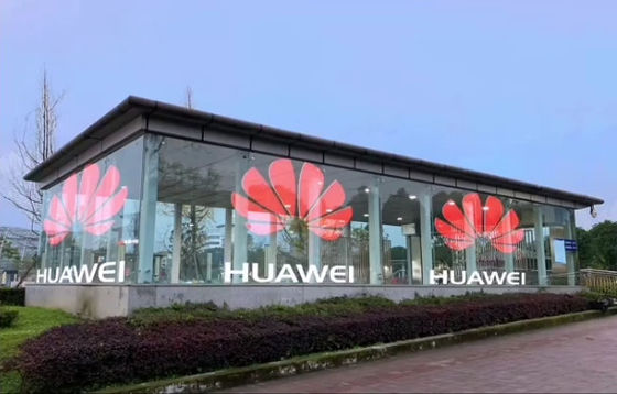 500 * 400mm LED Şeffaf Ekran, Yumuşak PCB LED Film Ekranı