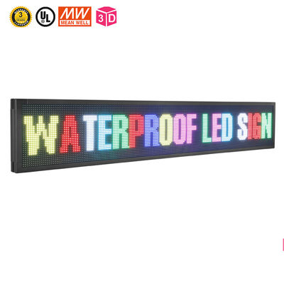 Windows için RGB P10 LED Kayan Mesaj Panosu 6500 Nits