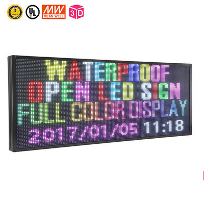 Windows için RGB P10 LED Kayan Mesaj Panosu 6500 Nits