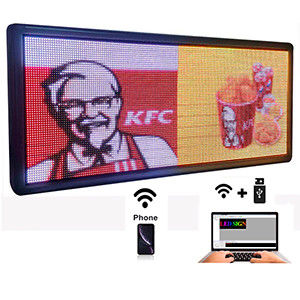 IP20 Suya Dayanıklı Programlanabilir Kaydırma LED İşaretleri, 5mm LED Kaydırma Mesaj İşareti