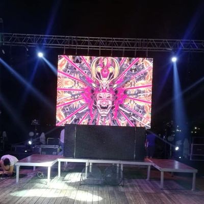 Tam Renkli Dış Mekan Kiralama LED Ekran, P6mm Mobil Led Ekran Kiralama
