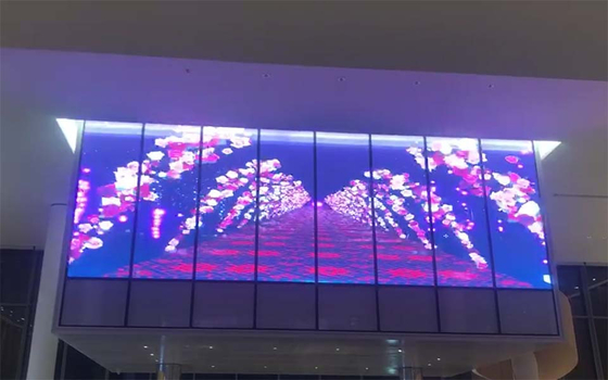 Pazarlama Kampanyaları İçin Şeffaf 240V Şeffaf LED Panel 12m