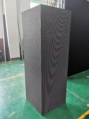 Video Duvar için Dış Mekan Sabit Kurulum Eğrisi LED Ekran 5000mcd / m2