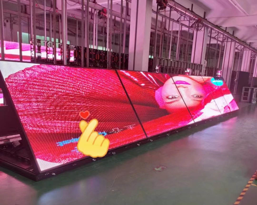 demir kabin Ön Erişim LED Ekran P8 RGB Açık Hava Reklam Ekranı