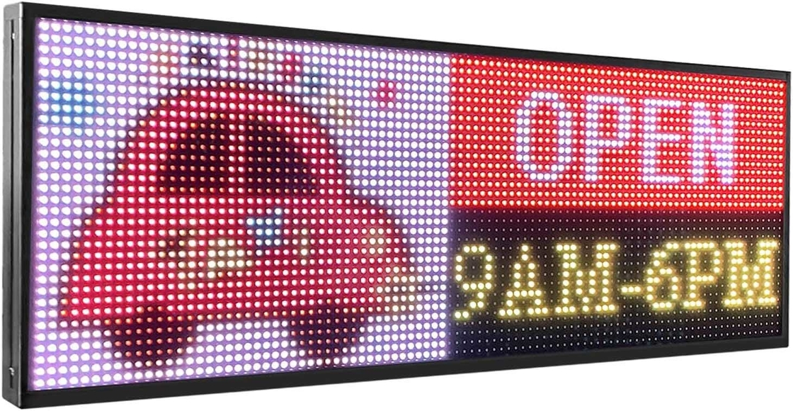 Açık Dijital LED Programlanabilir İşaretler P10 RGB Metin Görüntüsü İçin Tam Renkli