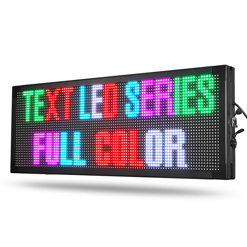DIP546 Pencere Dış Mekan Dijital LED İşaretler 15 * 52 İnç Suya Dayanıklı Tam Renkli