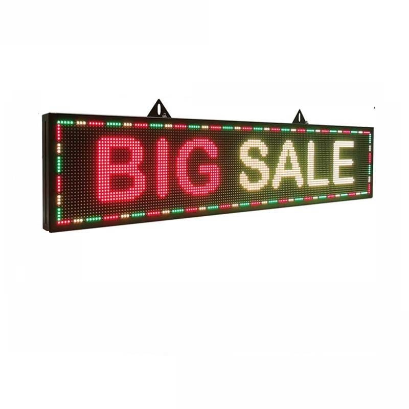 SMD3535 Tam Renkli Led Metin Ekran Kartı 16*160cm Araba Pencere Mesaj Ekranı