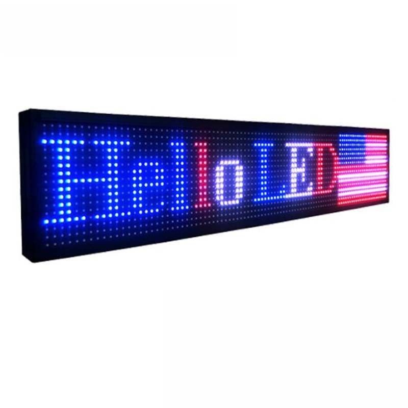 P10 Yüksek Çözünürlüklü LED Pencere Ekran İşaretleri Mağaza Alışveriş Merkezi Promosyonu için 16 * 192cm