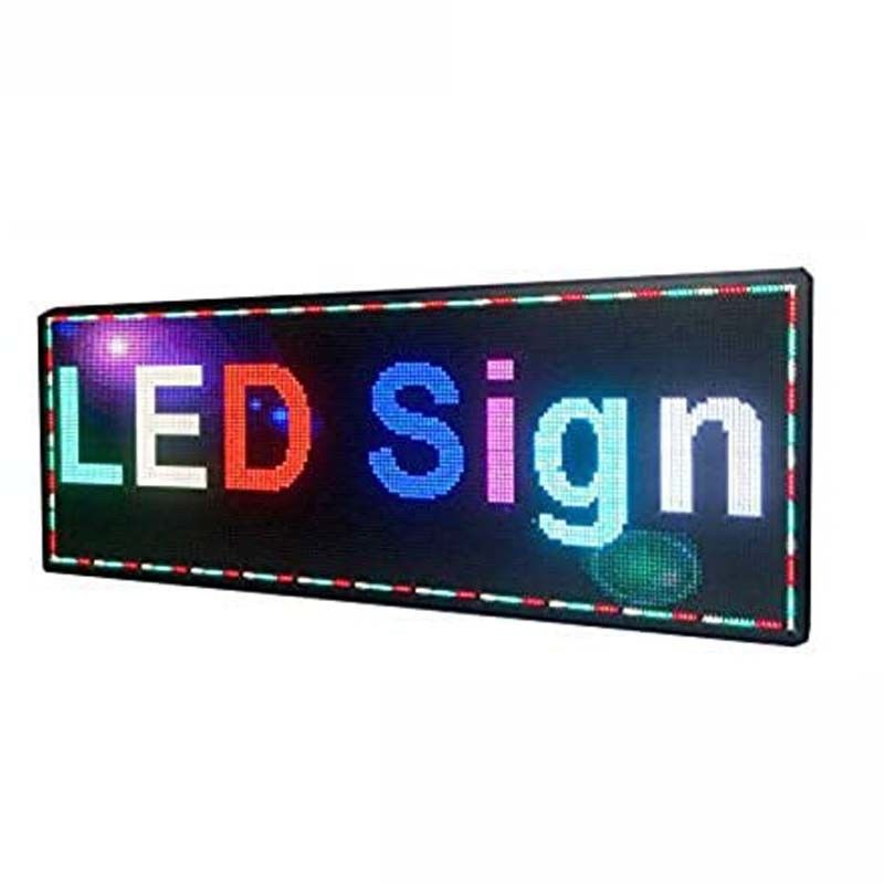 Kaydırma Otomatik Arka LED Pencere Ekran İşaretleri Tam Renkli Programlanabilir RS232 kontrolü