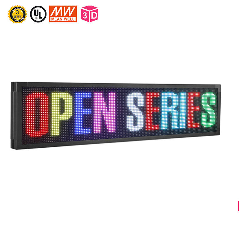 7 Renkli Programlanabilir Kayan LED İşaretler 10mm Wifi Programlanabilir LED İşareti
