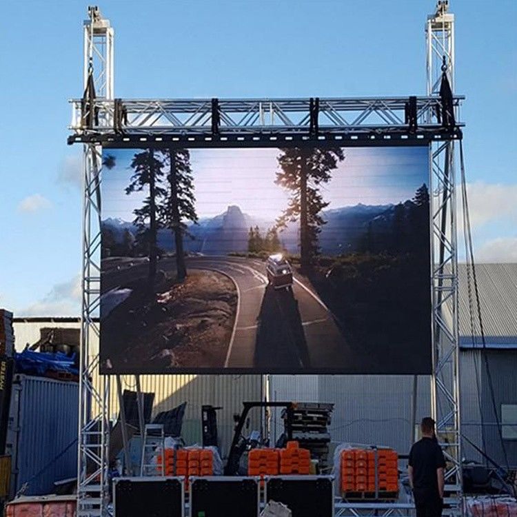 10ftx12ft Dış Mekan Video Ekranı Kiralama Sahne için Kolayca Kurulabilir